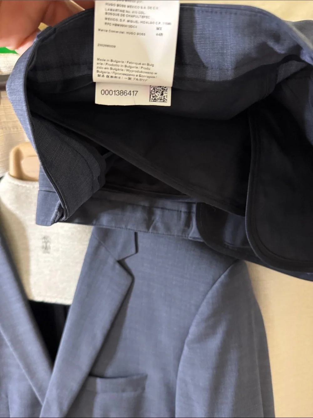 Hugo Boss Men's Blue Two-Button Suit Jacket